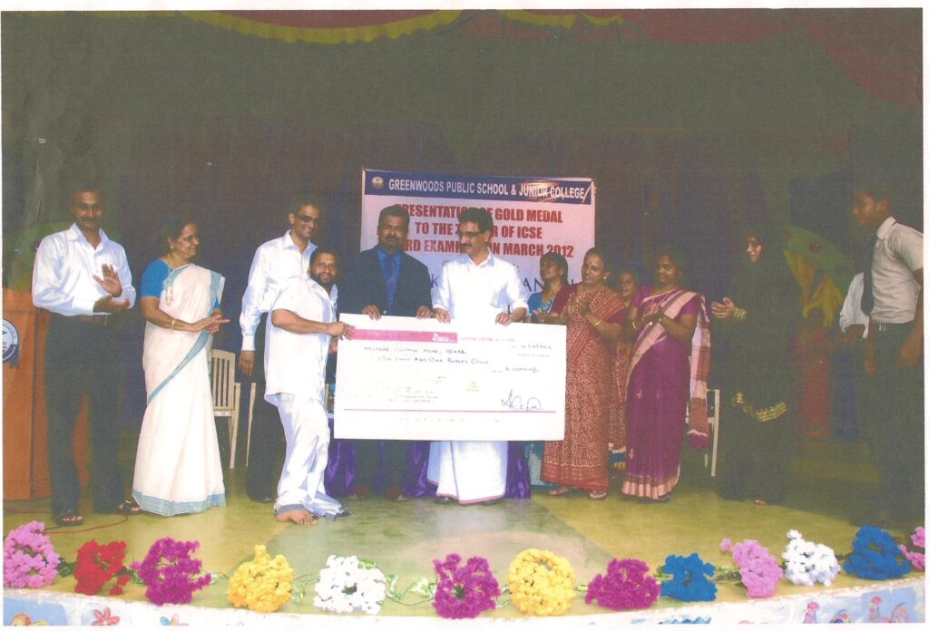 Receiving award from KP Mohanan, Ex Minister for Agriculture